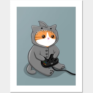 Gamer Kitty Posters and Art